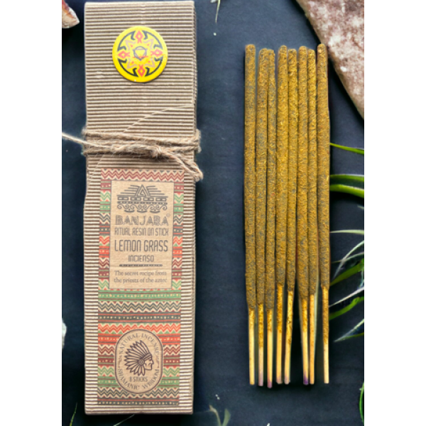 Incense Sticks Banjara Ritual Resin on Stick LEMONGRASS